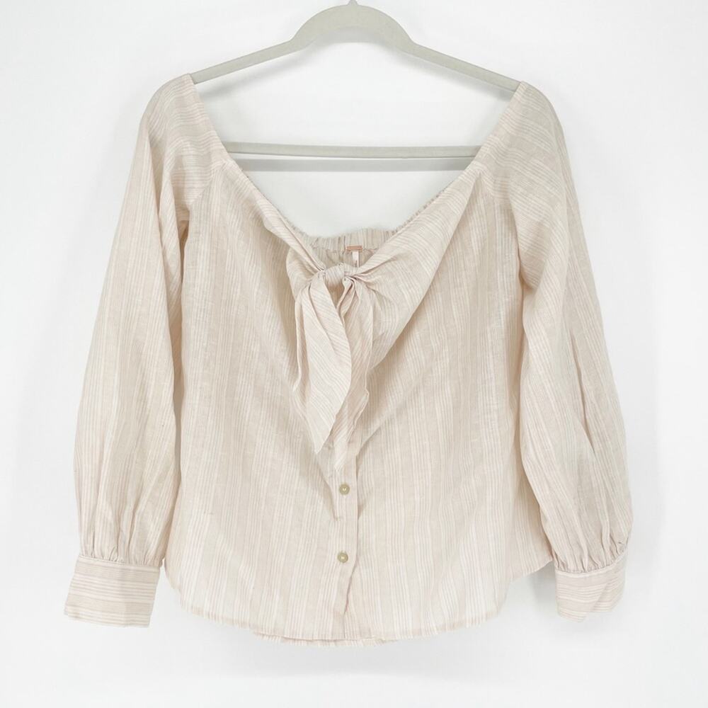 NWT Free People Hello There Beautiful Off Shoulder Top Size Medium